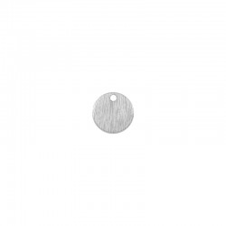 Brass Charm Round Hammered 10mm