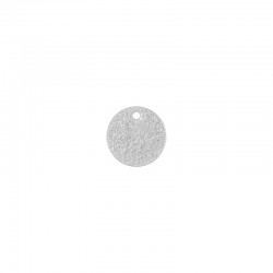 Brass Charm Round Hammered 12mm