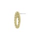 Boucle D'Oreille Ovale Martelée en Zamak avec trou 10 x 17 mm