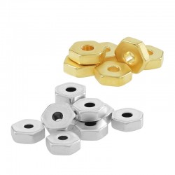 Brass Washer Hexagon 6mm/2mm (Ø2.2mm)