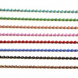 Catena a Pallini in Ottone Taglio Diamantato 3.2mm