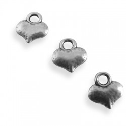 78410190 Breloque Cœur en Métal/Zamac, 9mm