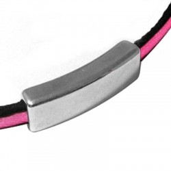 Passante in Metallo Zama Tubo Rettangolare Curvato  26x8mm (Ø 5x2mm)