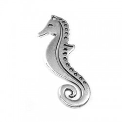 Pendentif Hippocampe en Métal/Zamak 18x49mm (Ø 1,5mm)