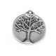 Colgante de Metal Zamak Redondo con Árbol de la Vida 23mm