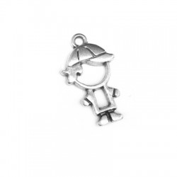 Pendentif Garçon en Métal/Zamak 12x16mm