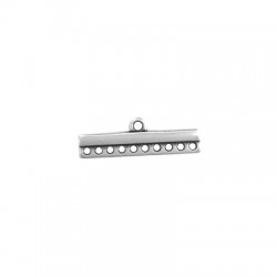 Zamak End Cap with 10 Loops 28x6mm Ø1.4mm