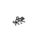Zamak Charm Leopard 15x9mm