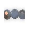 Opaque Light Blue/Wine red Half Plated
