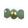Opaque Green/Gold Half Plated