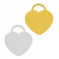 78080656 Stainless Steel 304 Charm Heart 15x17mm/1.5mm