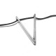 Zamak Pendant V Symbol 21x28mm Ø2mm