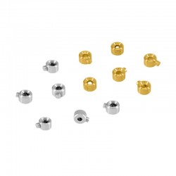 Tubo a Crimpare in Ottone ~2.2X3.8 mm Ø0.8 mm