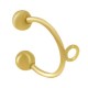 Bague d'Oreille avec Boules & Attache 12mm en Acier Inoxydable 304