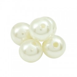 Συνθετική Χάντρα Πέρλα 10mm (Ø1.4mm)