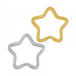 Steel Key Ring Star 36mm