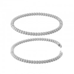 Bracelet motif perles avec fermoir 60x70mm/4.5mm en Acier Inoxydable 304