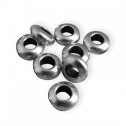 Μεταλλική Μπρούτζινη Χάντρα Ροδέλα 6x2.5mm (Ø2.8mm)