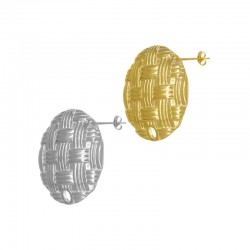 Orecchino Rotondo in Acciaio Inossidabile 304 con Anello 20 mm