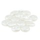 Pearl ABS Bead Round Flat 8mm Ø1mm