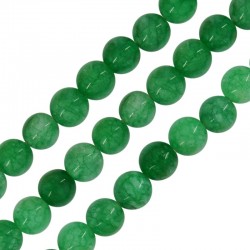 Mountain Jade Bead Round 8mm (Ø~1.5mm) (~47pcs)