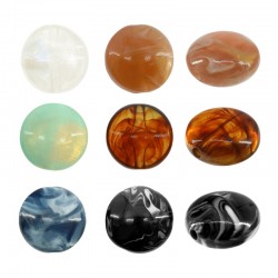 Acrylic Bead Round Flat 16.8mm (Ø~2.4mm)