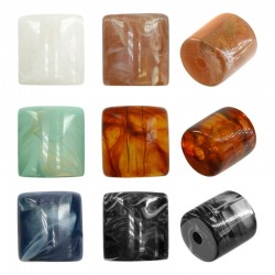 Acrylic Bead Tube 17x18mm (Ø~3.7mm)