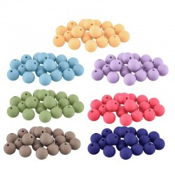 Acrylic Bead Round w/ Rubber Effect 10mm (Ø1.6mm)