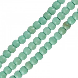 Howlite Bead Round Dark Green 3mm (Ø~0.5mm) (~130pcs)