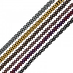 Αιματίτης Χάντρα Ροδέλα 4mm (Ø0.9mm) (165τμχ) (40cm)
