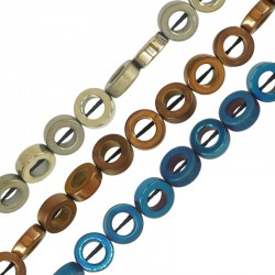 Αιματίτης Στρογγυλό Περαστό 8mm (Ø0.8mm) (48τμχ) (40cm)