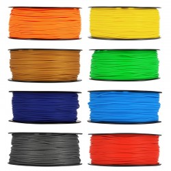 Rubber Cord Round w/ Hole 2mm (Ø1mm)