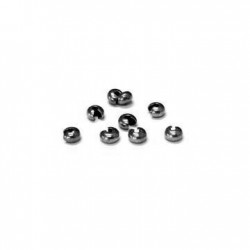 Caches Perles à écraser en Métal/Laiton 2.5x4mm (Ø 1.8mm)