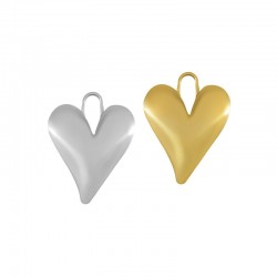 Stainless Steel 304 Pendant Heart 25x29mm