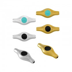 Zamak Tube w/ Enamel 19.5x7.9mm (Ø1.5mm)