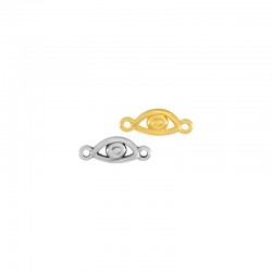 Zamak Connector Evil Eye 10x6mm