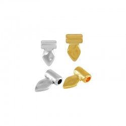 Zamak Charm Rhombus 8x12mm (Ø2.2mm)