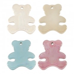 Ceramic Pendant Bear 52x54mm