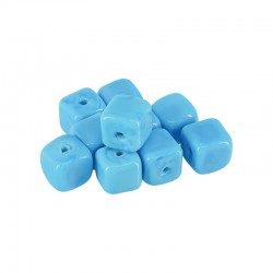 Glass Bead Cube 10mm (Ø~1.8mm)
