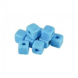 Glass Bead Cube 10mm (Ø~4mm)