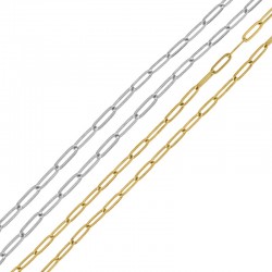 Anneaux de Chaîne Ovales en Acier Inoxydable 304 4 x 12 mm/1 mm