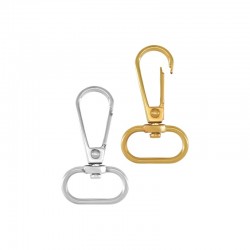 Fermoir Mousqueton Pivotant en Zamak 26 x 44 mm