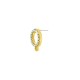 Zamak Earring Round with Pearls & Loops 12mm
