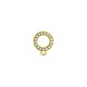 Pendiente de Metal Zamak Circulo con Perla 12mm
