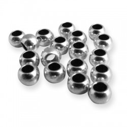 Brass Bead Round 4x2.8mm Ø2.2mm