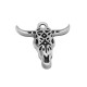 Zamak Pendant Bull's Head 25x22mm
