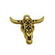 Zamak Pendant Bull's Head 25x22mm