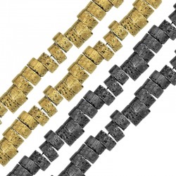 Lava Bead Washer Gold Antique 4.3x2.1mm (Ø0.6mm) (~290pcs)