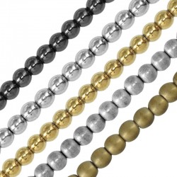 Hematite Bead 4mm (Ø1mm) (98pcs) (40cm)
