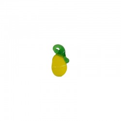 Murano Glass Charm Lemon 8x17mm